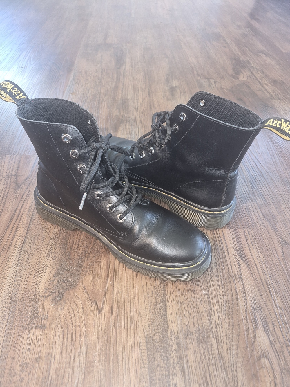 Dr. Martens Black Luana Combat Boots Womans Sz 9